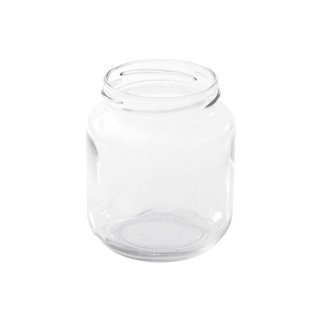 DOSEN-ZENTRALE Schraubdeckelglas 370ml oval 66mm Twist-Off ohne Deckel