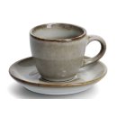 ZELLER PRESENT Espresso-Set Keramik beige 8tlg.