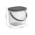 ROTHO Aufbewahrungsbehälter Albula 6l 23,5x20x20,8cm transparent Deckel anthrazit
