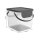 ROTHO Aufbewahrungsbehälter Albula 40l 39,8x35,8x33,9cm transparent Deckel anthrazit