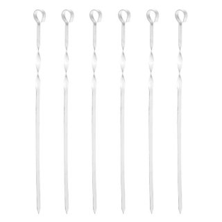 HI Grillspieß 45cm Edelstahl 6er Set