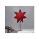 STAR TRADING Standstern Mixa Metall 34x50cm rot/schwarz