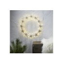 STAR TRADING LED-Silhouette Flower Ring outdoor Ø50cm weiß