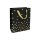 BRAUN+COMPANY Tasche Golden Dots 18x21x8cm schwarz