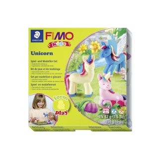 STAEDTLER Modelliermasse Fimo kids Form&Play Unicorn 6er SZ