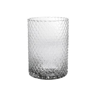 SANDRA RICH Zylindervase Diamond Glas Ø10cm H20cm