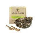 PANDOO Kokosnuss-Set (2 Schüsseln & 2...