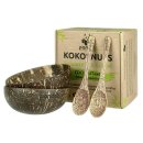 PANDOO Kokosnuss-Set (2 Schüsseln & 2...