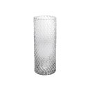 SANDRA RICH Zylindervase Diamond Glas Ø15cm H30cm