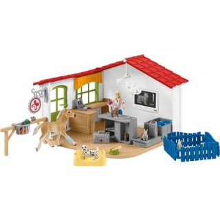 schleich® Farm World 42502 Tierarzt-Praxis mit Haustieren