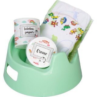 Puppen-Töpfchenset Pinguin mit Zubehör