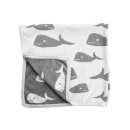 HANSEKIND Strickdecke Wal grau