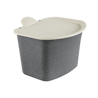 KOZIOL Bio-Abfall-Behälter Bibo nature ash grey
