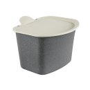 KOZIOL Bio-Abfall-Behälter Bibo nature ash grey