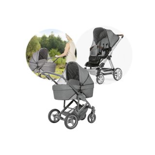 REER BiteSafe Insektenschutz für Kinderwagen schwarz