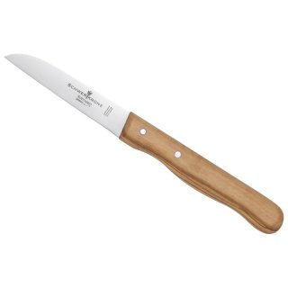 SCHWERTKRONE Gemüsemesser Olivenholz gerade 7,5 cm Carbon