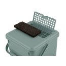 ROTHO Komposteimer mit Aktivkohle 9l Bio Mistletoe green