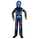 Kinderkostüm  Neon Skelett  Boy Recyc Alter 4-6 Jahre