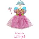 Puppenkleid Prinzessin Lillifee mit Glitzerkrone und...