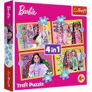 4 in 1 Puzzle Barbie 35,48,54,70 Teile