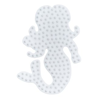 Hama® Bügelperlen midi Stiftplatte Motiv Meerjungfrau weiß