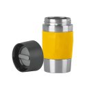 EMSA Isolierbecher Travel Mug Compact 0,3l Manschette gelb