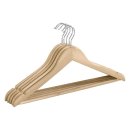 WENKO Formbügel Eco mit Steg und Rockkerbe 45cm 5er Set