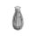 SANDRA RICH Glasvase Rim bottle Ø8,7cm H14,5cm grau
