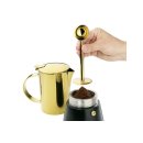 CILIO Espressodrücker mit Kaffeelot gold