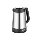 UNOLD Thermowasserkocher 1,5l schwarz/Edelstahl