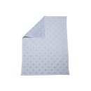 FUSSENEGGER Babydecke Riga Punkte 70x90cm blau