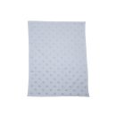 FUSSENEGGER Babydecke Riga Punkte 70x90cm blau