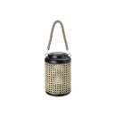 Solar Laterne Metall/Poly 23xØ15cm