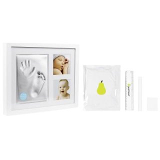 PEARHEAD Babyabdruck Fotorahmen Baby für 2 Fotos und Hand- und Fußabdruck