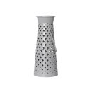STAR TRADING LED Solar Deko Romby Laterne 13x32cm grau
