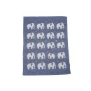FUSSENEGGER Babydecke Lima Elefant 65x90cm blau