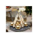 HI Weihnachtspyramide Holz für Teelichte...