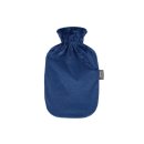 FASHY Wärmflasche mit Flauschbezug 2l marine