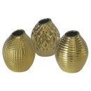 BOLTZE Vase Celly sortiert H 13cm gold