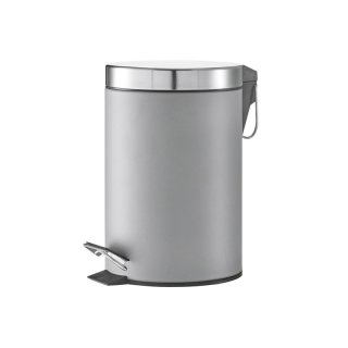 ZELLER PRESENT Kosmetikeimer Metall/Edelstahl Ø17x26cm 3l grau