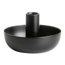 GUSTA Kerzenhalter Metall Ø12x8cm schwarz