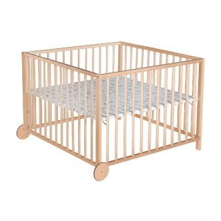 BABYWORLD Laufgitter Louis 100x100cm natur