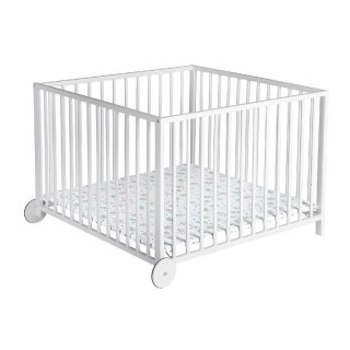 BABYWORLD Laufgitter Louis 100x100cm weiß