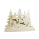 F-H-S Silhouette Santa mit Schlitten 12LED 30x6x24cm