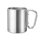 WESTMARK Tasse mit Karabinerhenkel Edelstahl 300ml