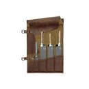 WITLOFT Leder-Messerrolle 5-Pocket dunkelbraun
