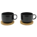 BREDEMEIJER Teebecher Umea mit Untersetzer 250ml 2er Set...