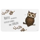 KESPER Dekor-Frühstücksbrettchen Kaffee Eule...