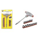 T-Griff-Schraubendreher 21 tlg. magnetisch mit Bits und...
