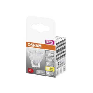 OSRAM LED Reflektorlampe MR11 2,5W GU4 184lm 12V 2.700K 36°